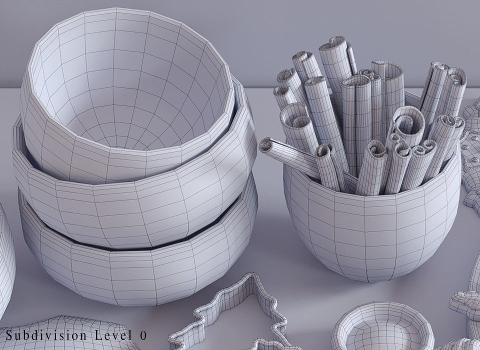 Cooking Christmas Gingerbread Cookies 3D model_17