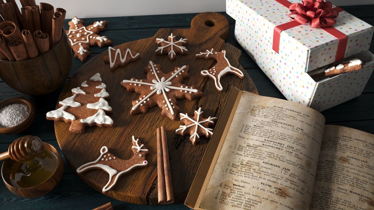 Cooking Christmas Gingerbread Cookies 3D model_3