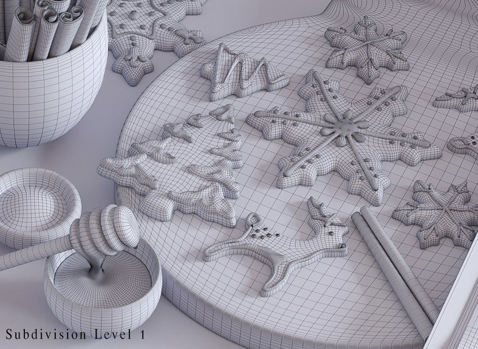 Cooking Christmas Gingerbread Cookies 3D model_18