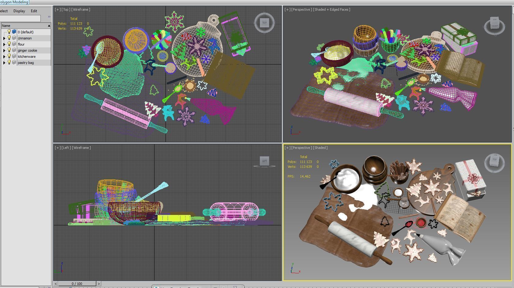 Cooking Christmas Gingerbread Cookies 3D model_24