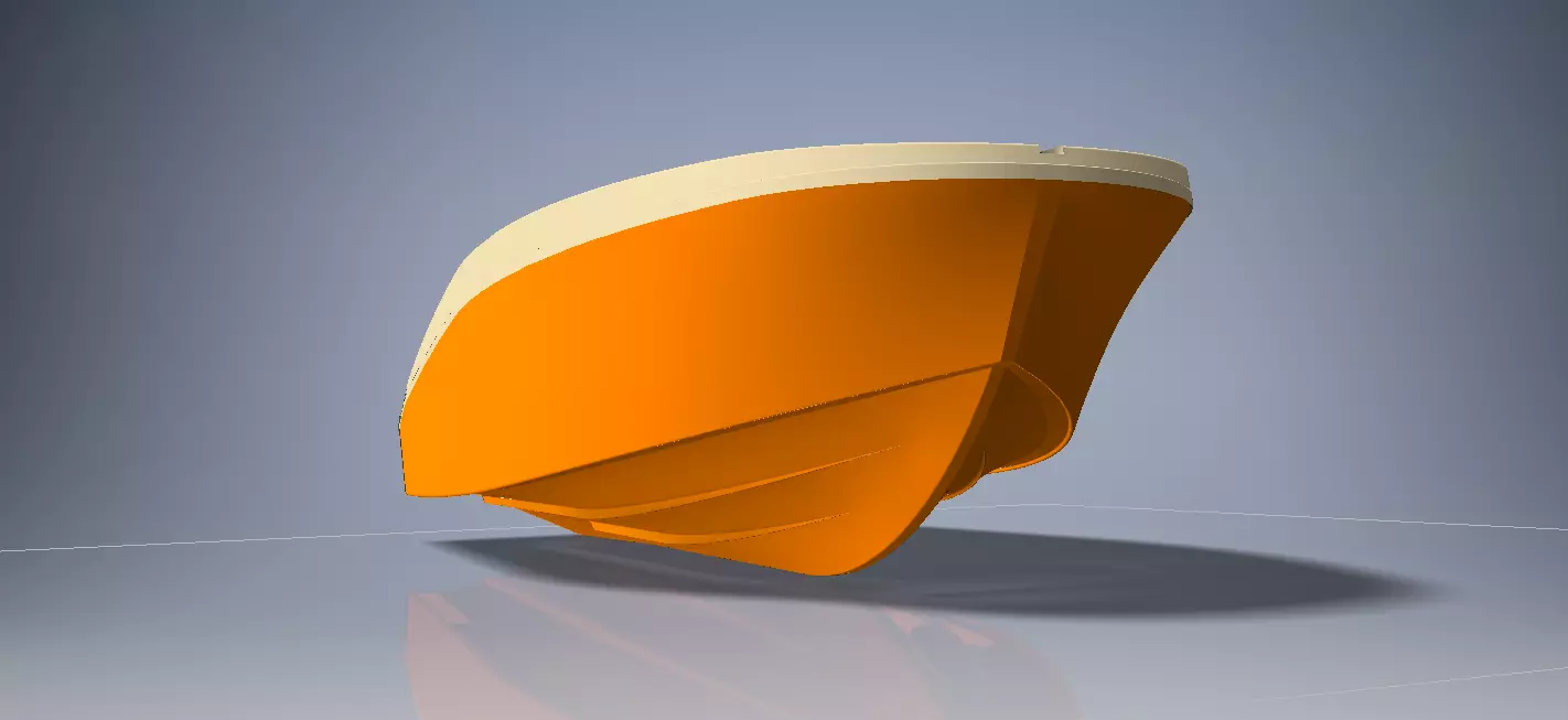 515 cm open boat real scale reade for constraction 3D model