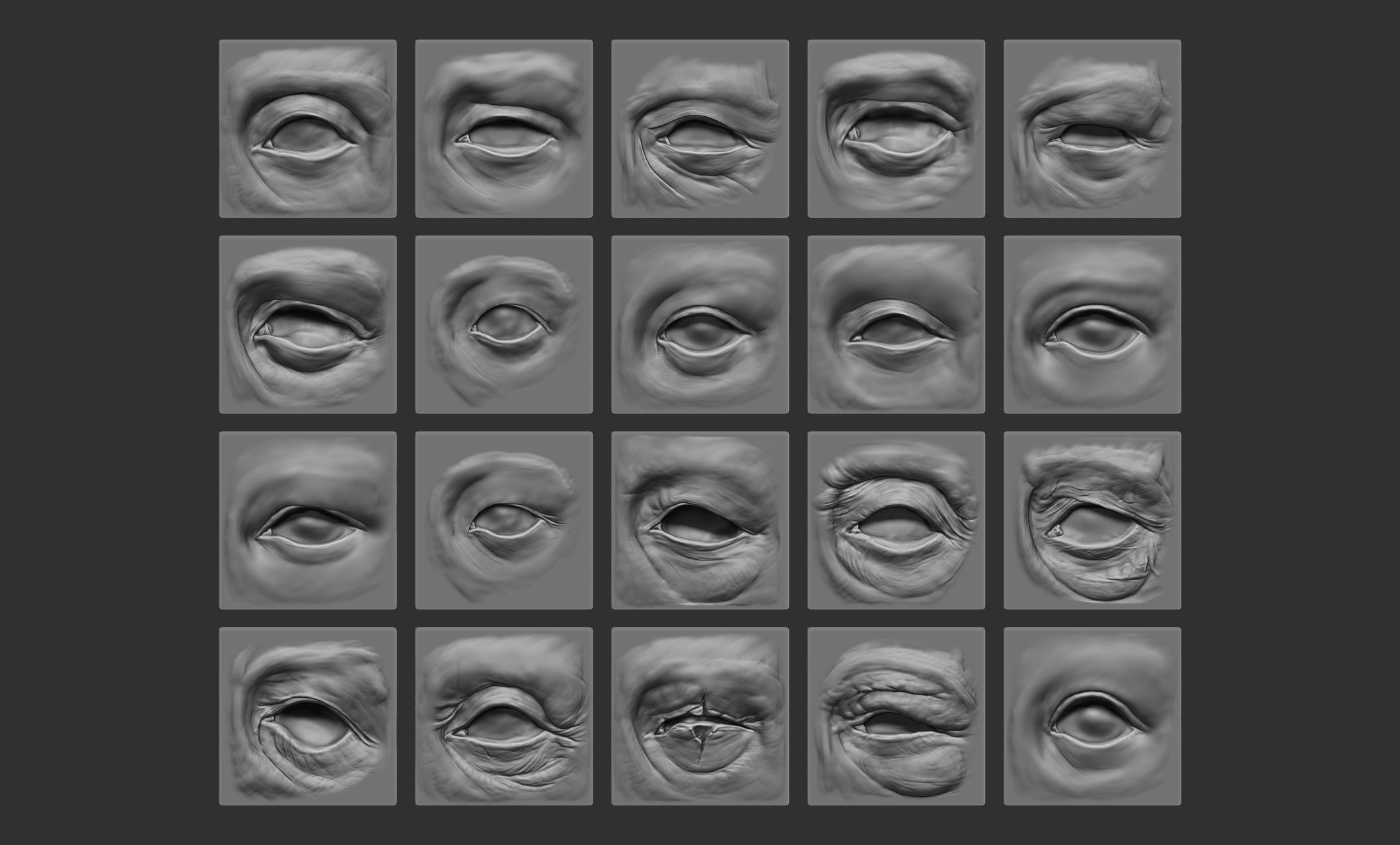 HUMAN EYES 20 VDM Brushes 3D model_5
