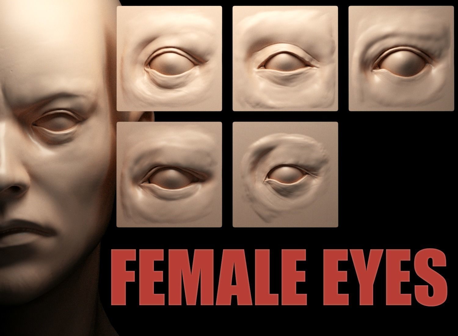 HUMAN EYES 20 VDM Brushes 3D model_2