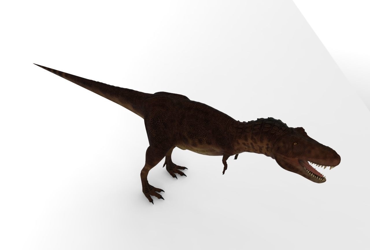 trex Dinosaur Low-poly 3D model_4