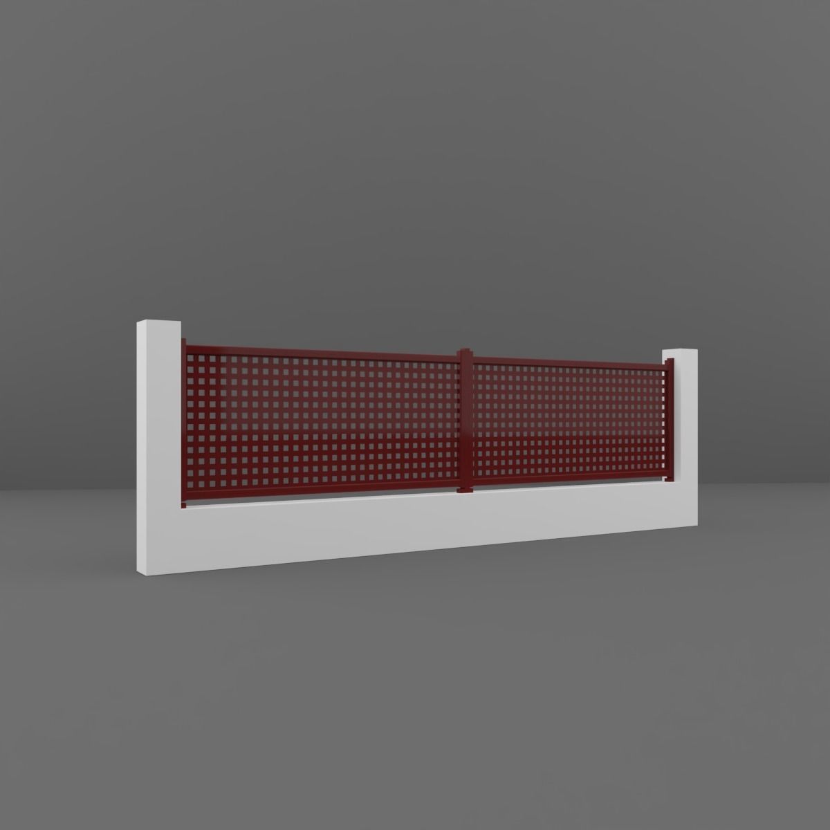 Fence 3D model_6