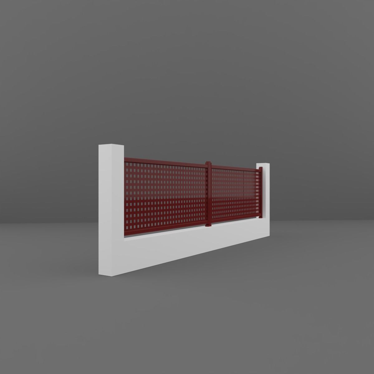 Fence 3D model_1
