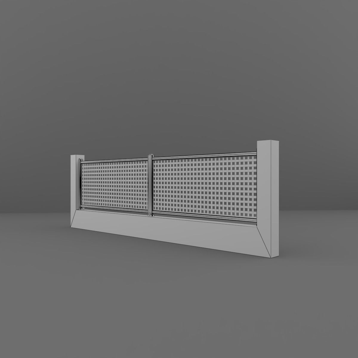 Fence 3D model_8