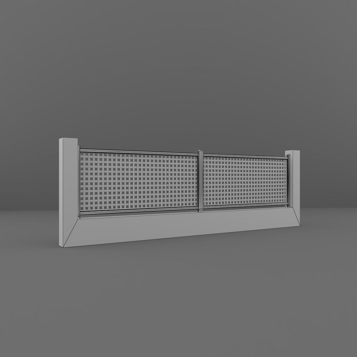 Fence 3D model_7