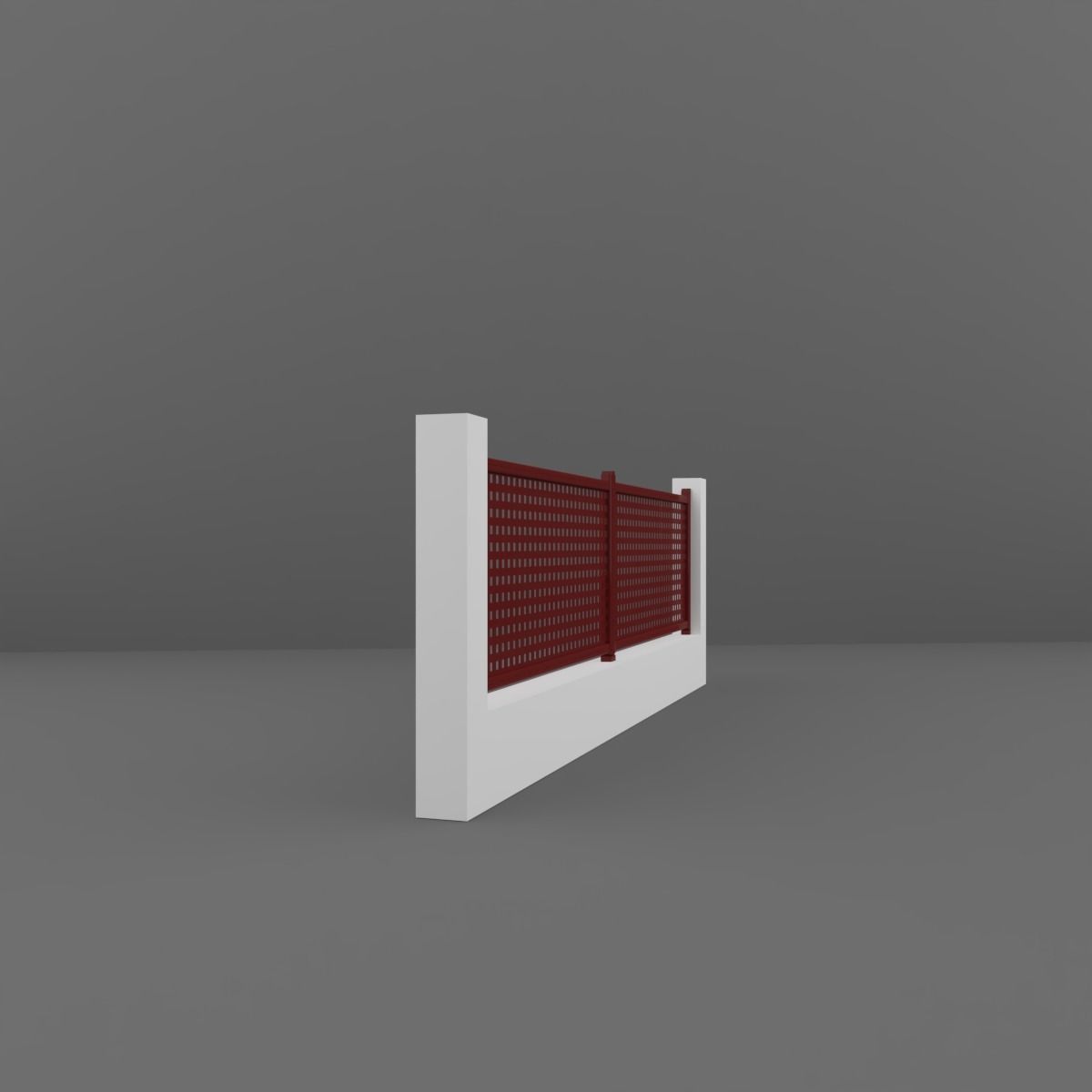 Fence 3D model_2