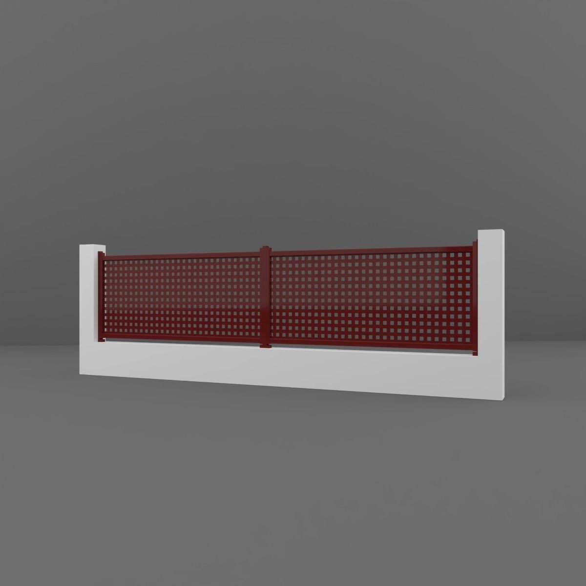 Fence 3D model_5