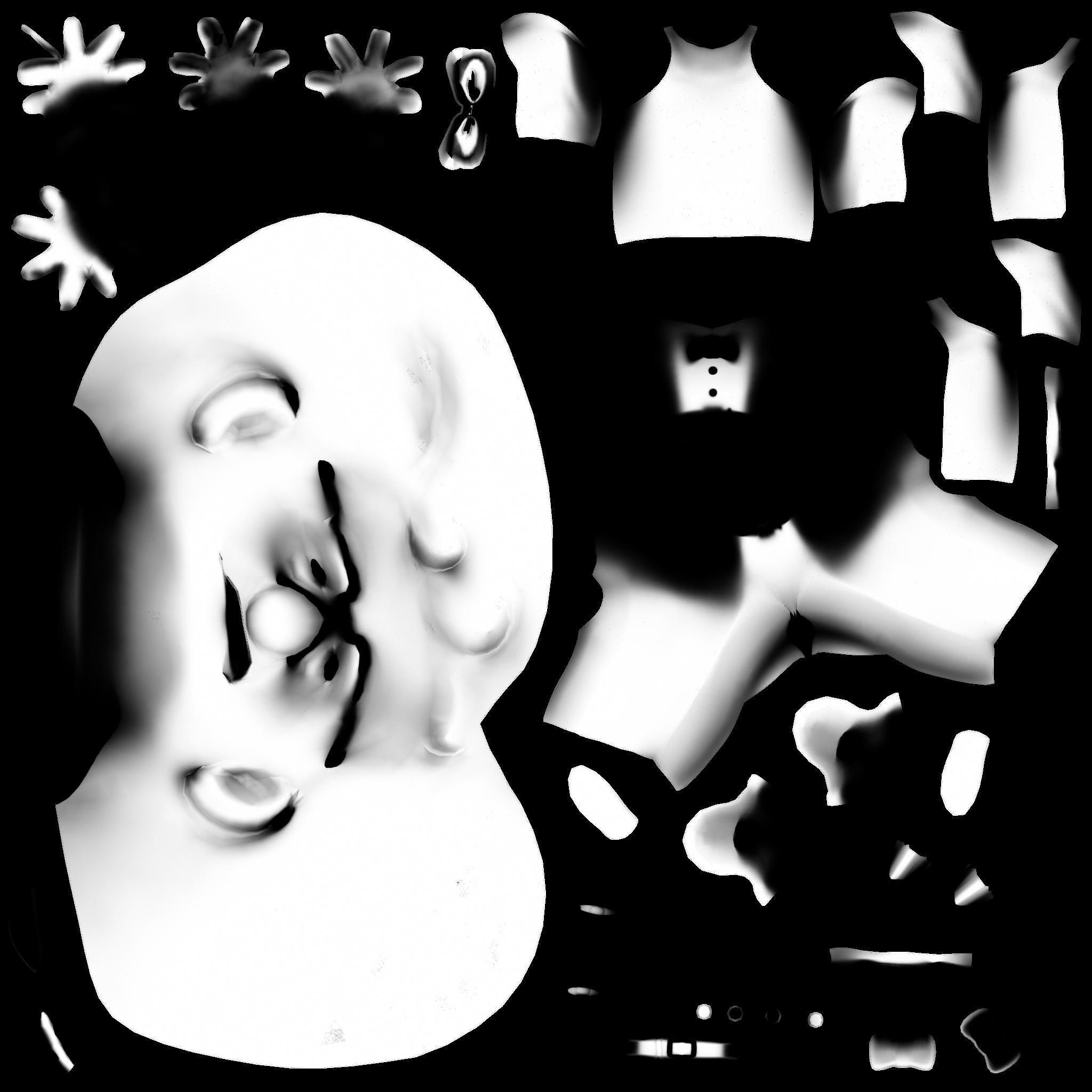 Rigged Granpa Old Man Character Low-poly 3D model_7