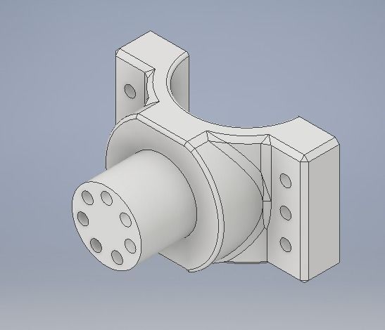 CNC head for 5 AXIS 3D model_9