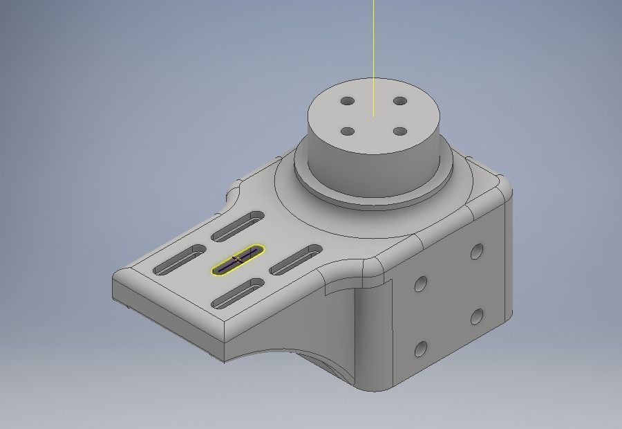 CNC head for 5 AXIS 3D model_2