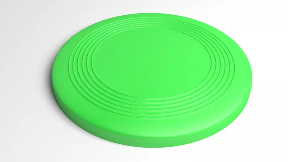 Flat-disc Frisbee 3D model