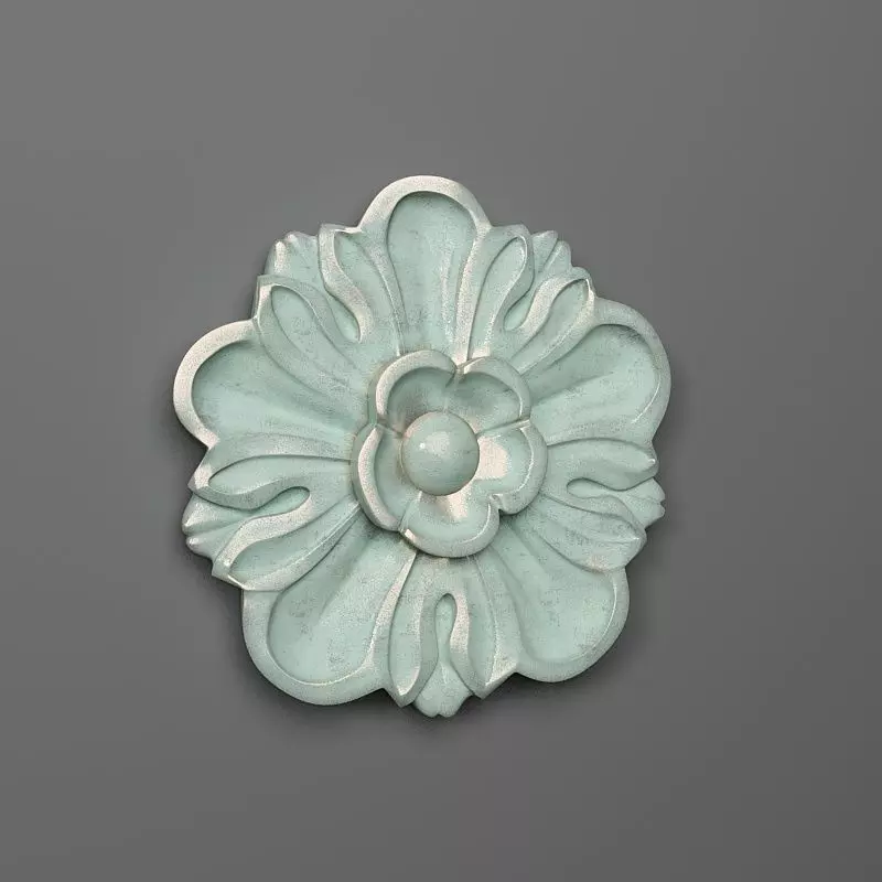 Rosette flower 3D print model_0