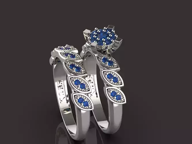 ring and back ring  Engagement ring