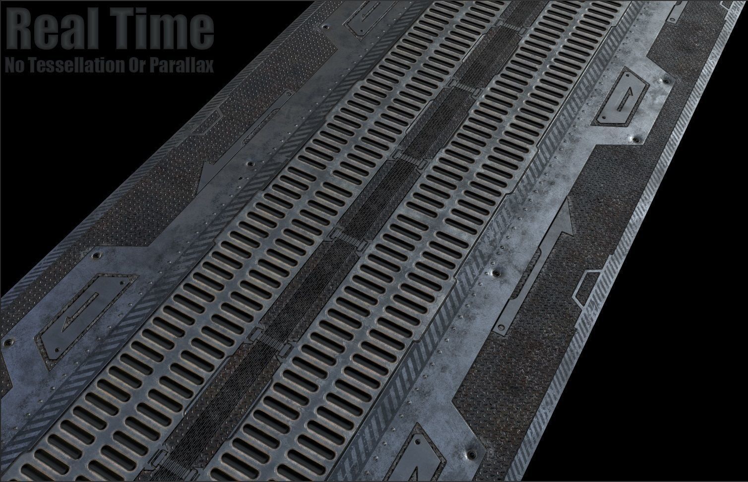 Sci fi  -  metal flooring - PBR Texture_20