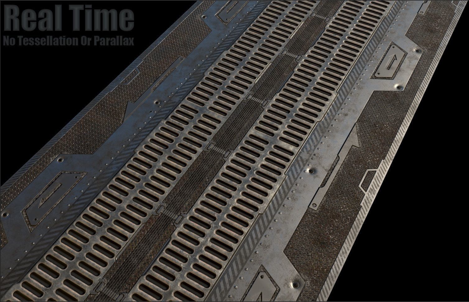 Sci fi  -  metal flooring - PBR Texture_16