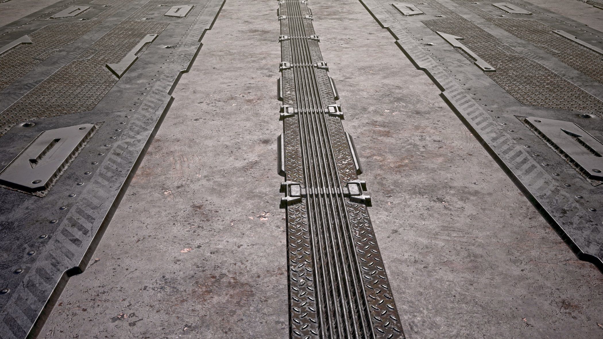 Sci fi  -  metal flooring - PBR Texture_5