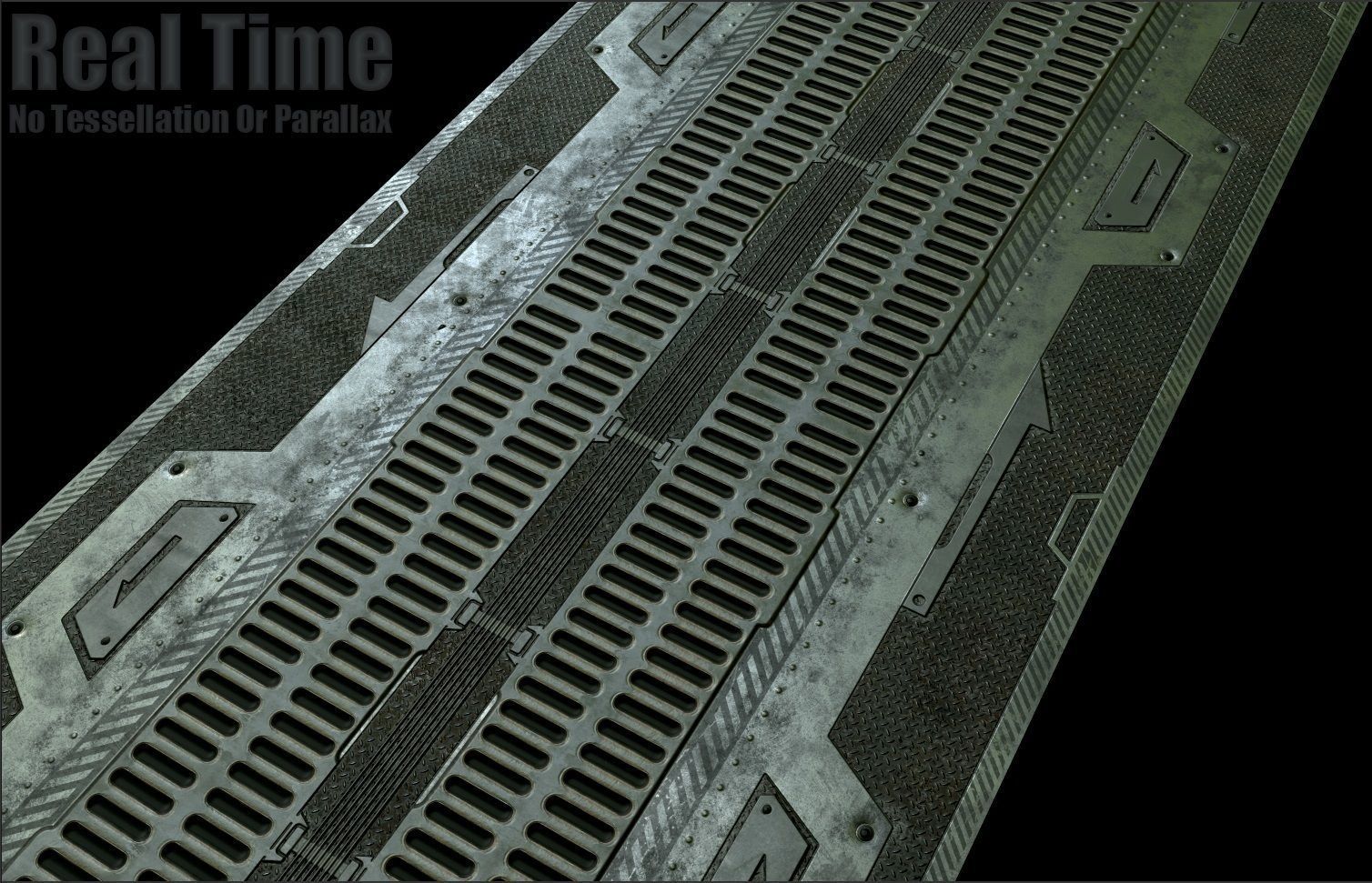 Sci fi  -  metal flooring - PBR Texture_17