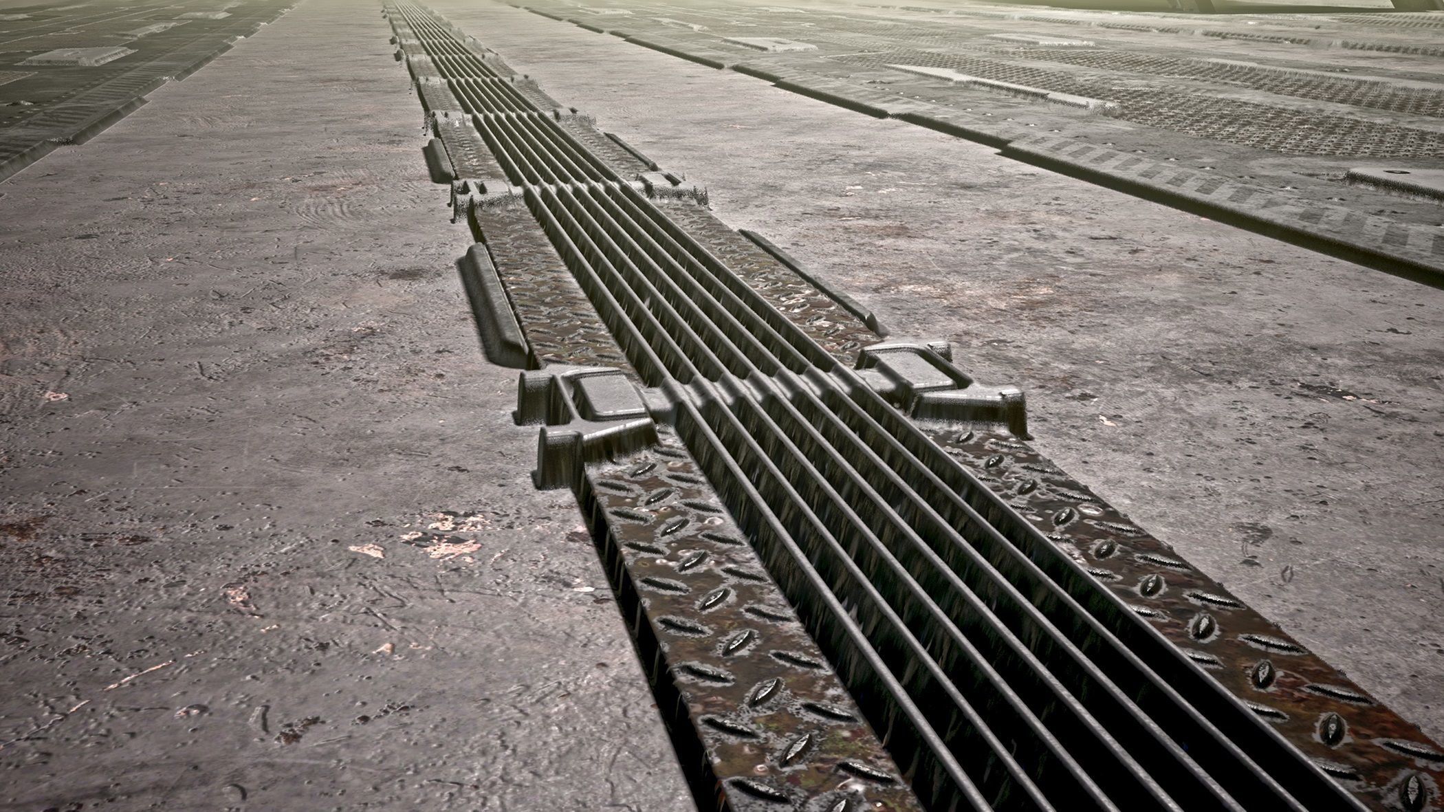 Sci fi  -  metal flooring - PBR Texture_10