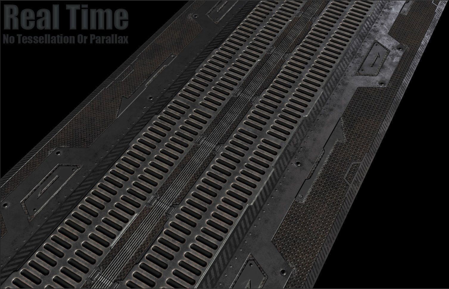 Sci fi  -  metal flooring - PBR Texture_18