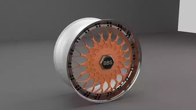 BBS rim Low-poly 3D model