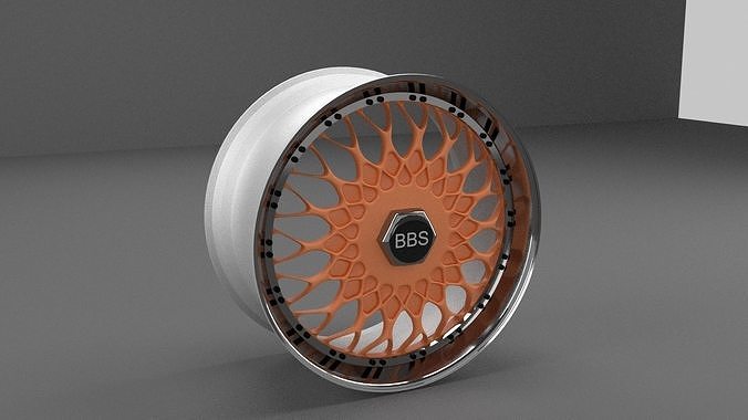 BBS rim Low-poly 3D model