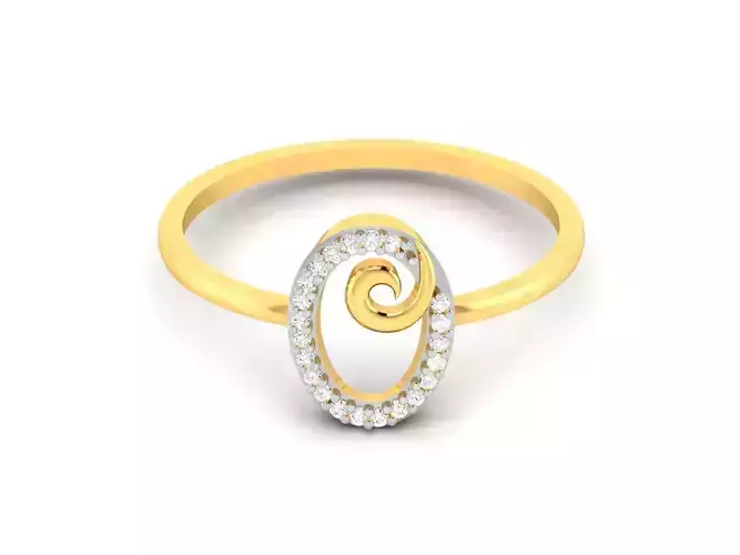 Women Band Ring 3dm render detail