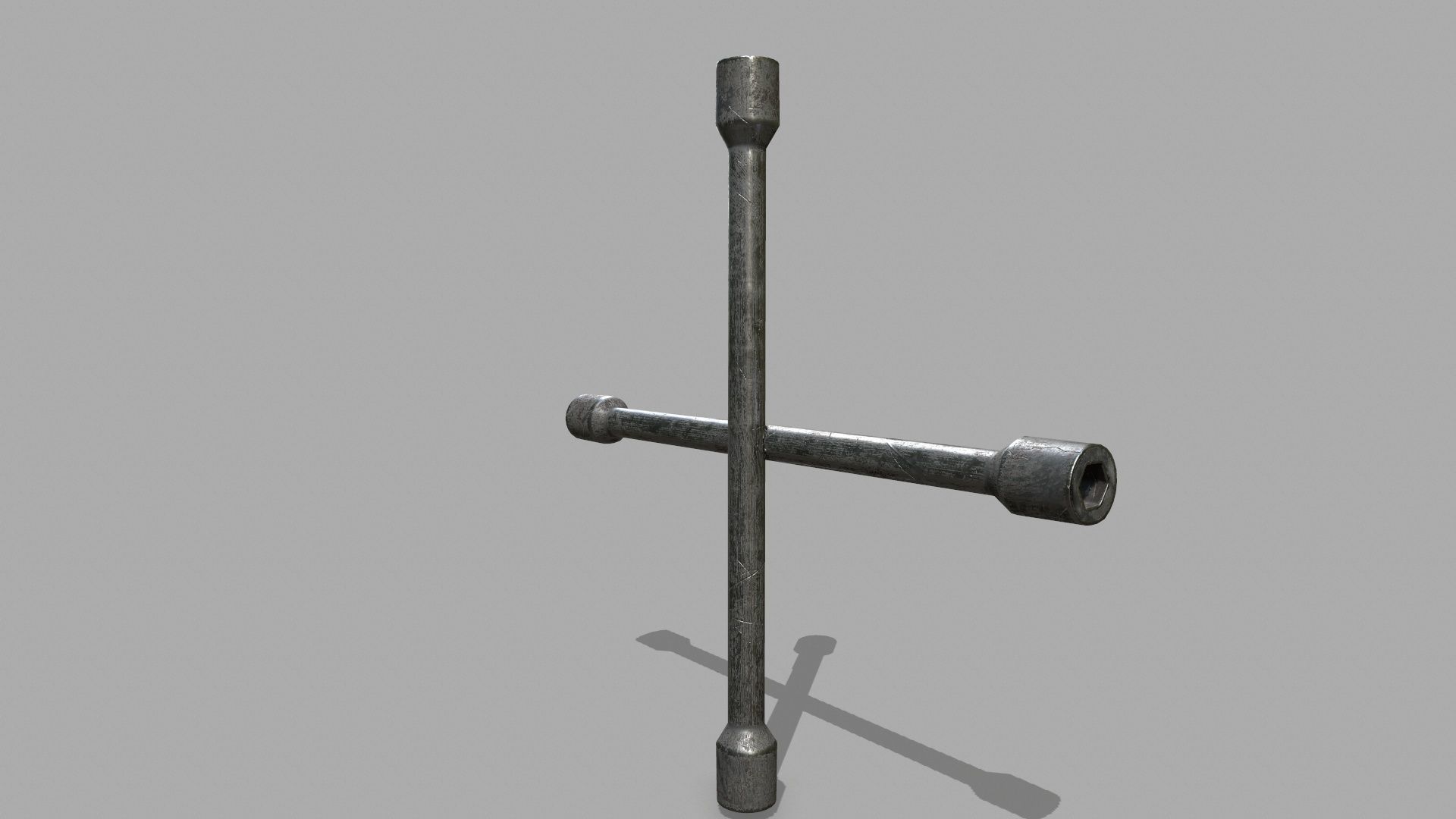   Lug Wrench Low-poly 3D model_5