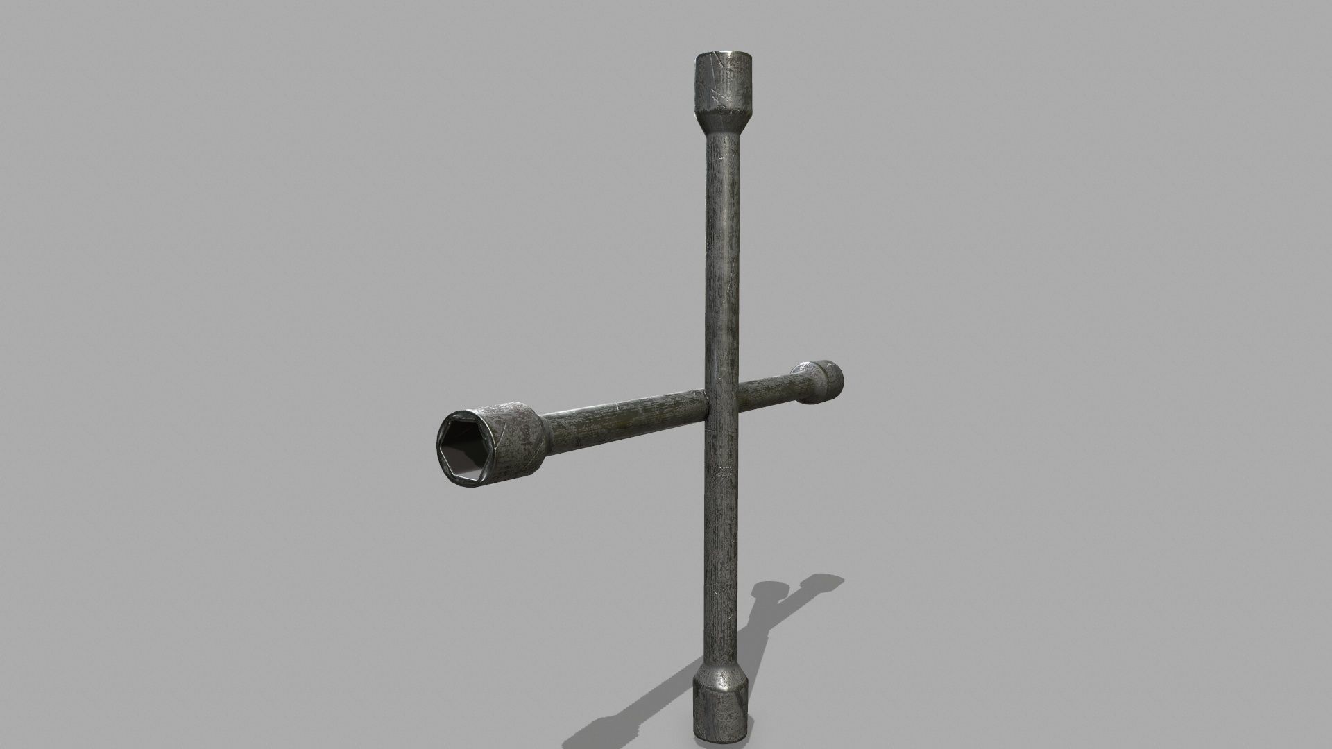   Lug Wrench Low-poly 3D model_7