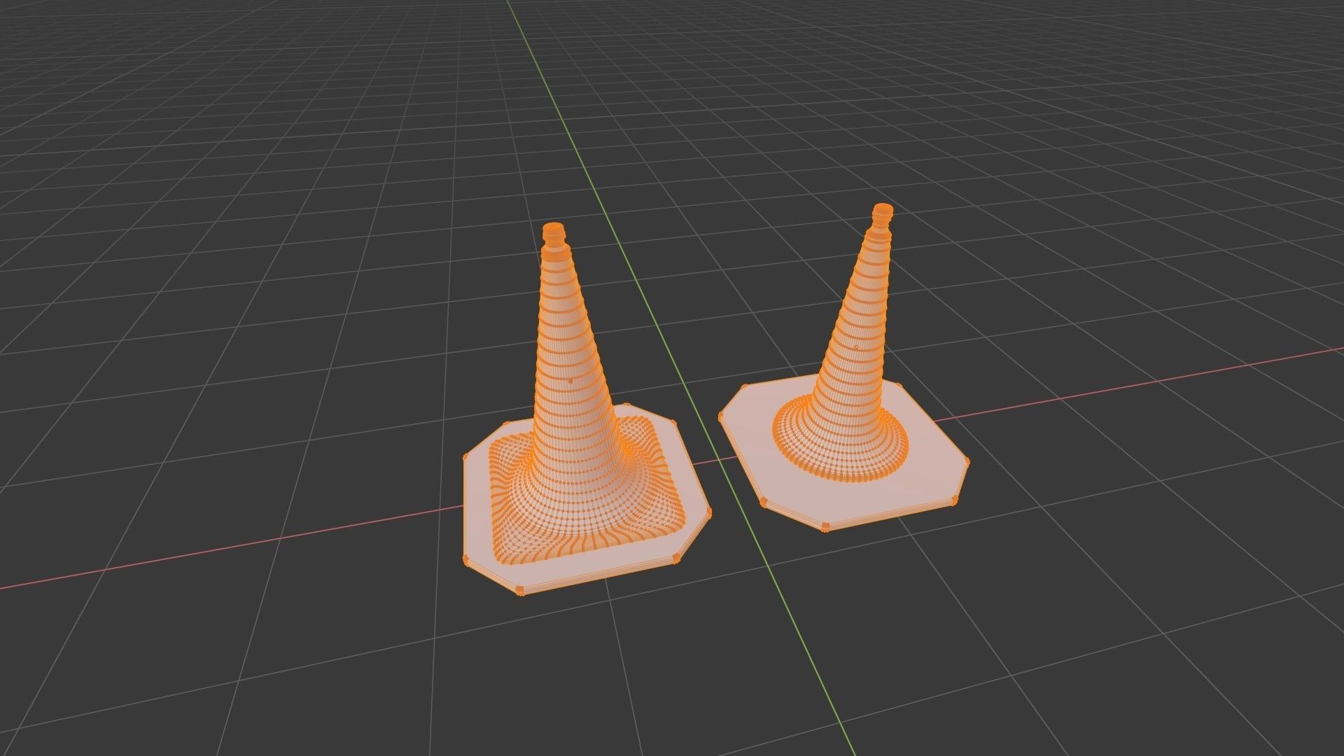 Traffic Cone 1 3D model_9