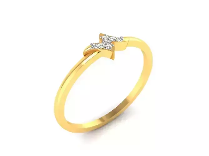 Women Band Ring 3dm render detail