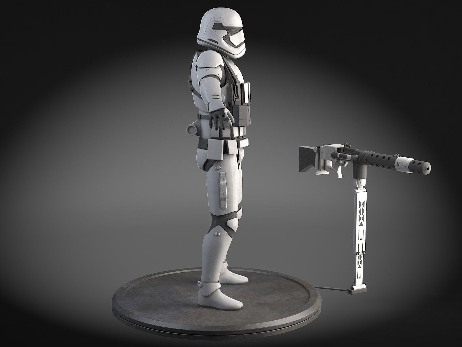 Star Wars First Order Stormtrooper Heavy 3D model_5