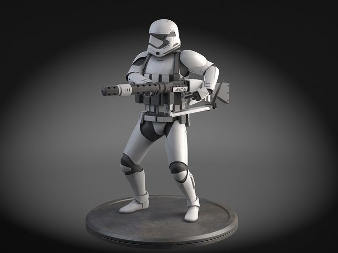 Star Wars First Order Stormtrooper Heavy 3D model