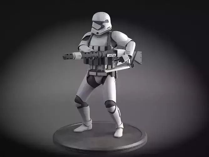 Star Wars First Order Stormtrooper Heavy 3D model