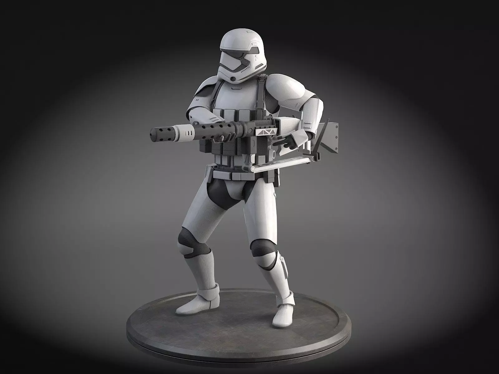 Star Wars First Order Stormtrooper Heavy 3D model_0