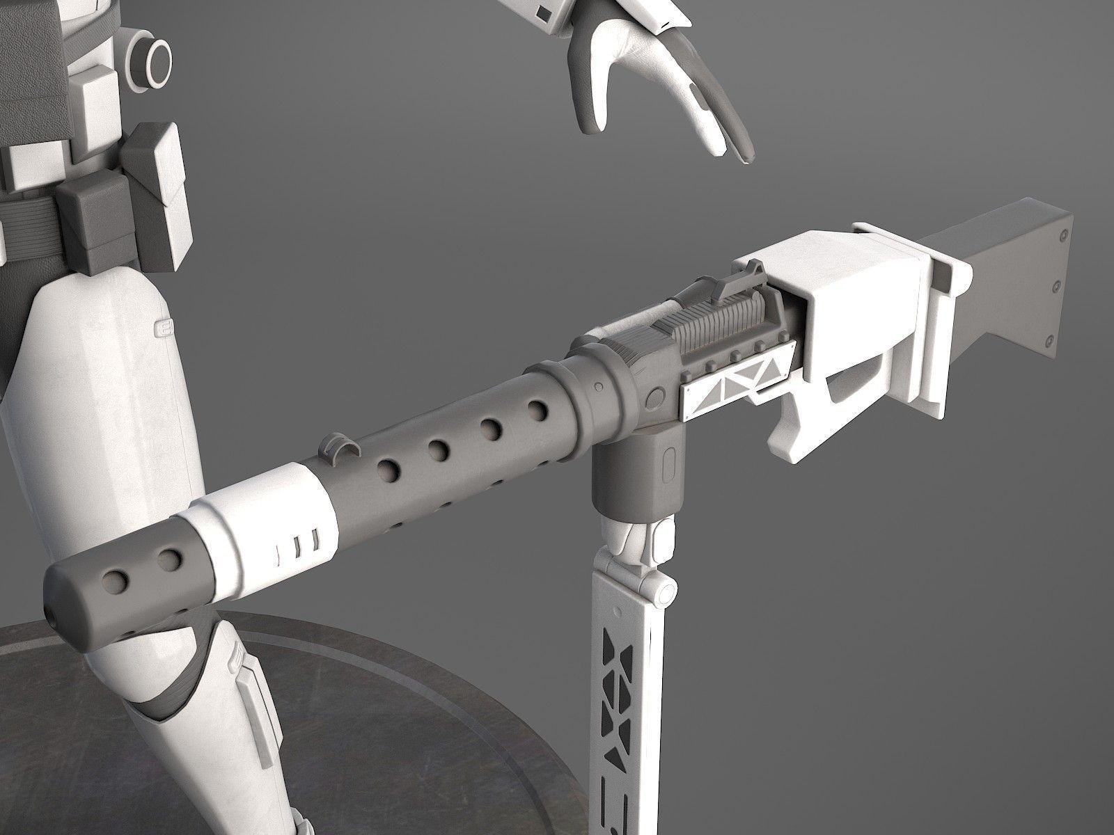 Star Wars First Order Stormtrooper Heavy 3D model_16