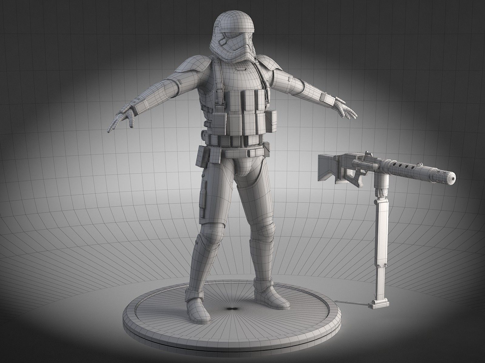 Star Wars First Order Stormtrooper Heavy 3D model_25