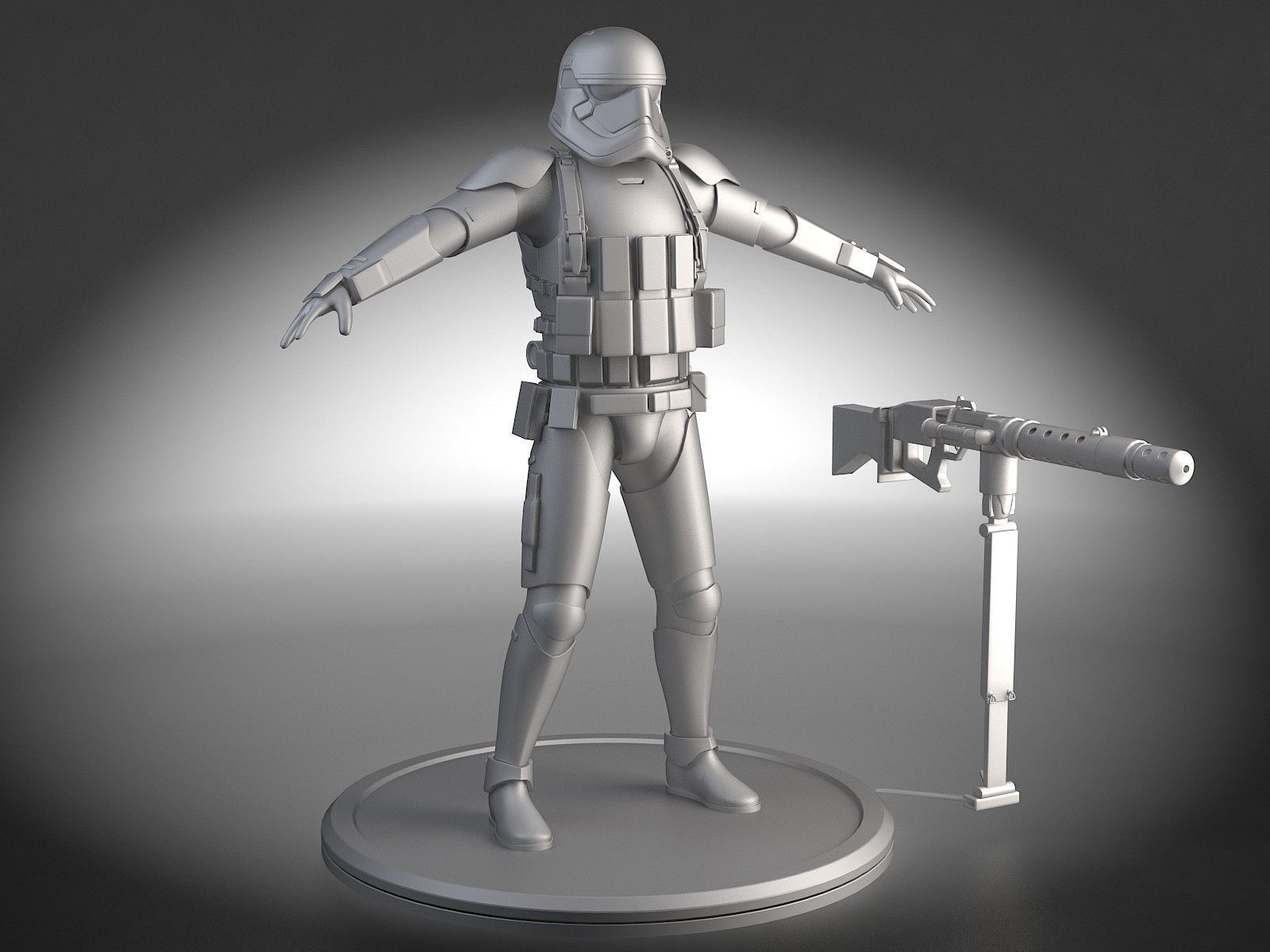 Star Wars First Order Stormtrooper Heavy 3D model_21