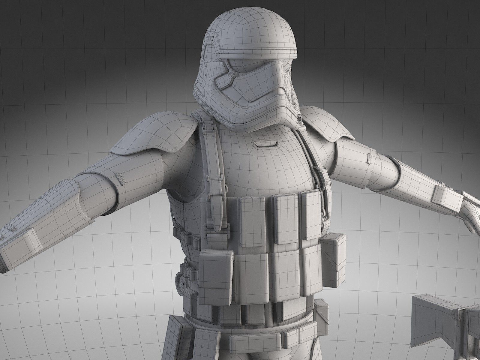 Star Wars First Order Stormtrooper Heavy 3D model_26
