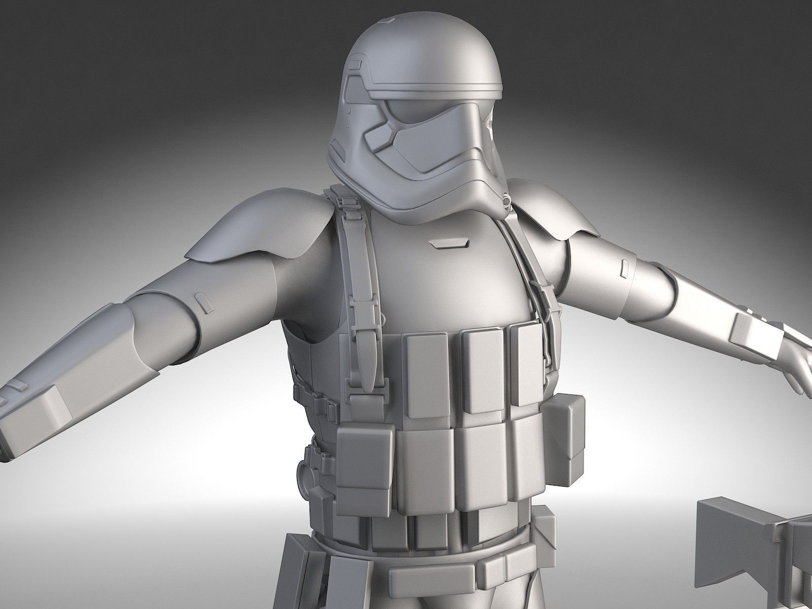 Star Wars First Order Stormtrooper Heavy 3D model_22