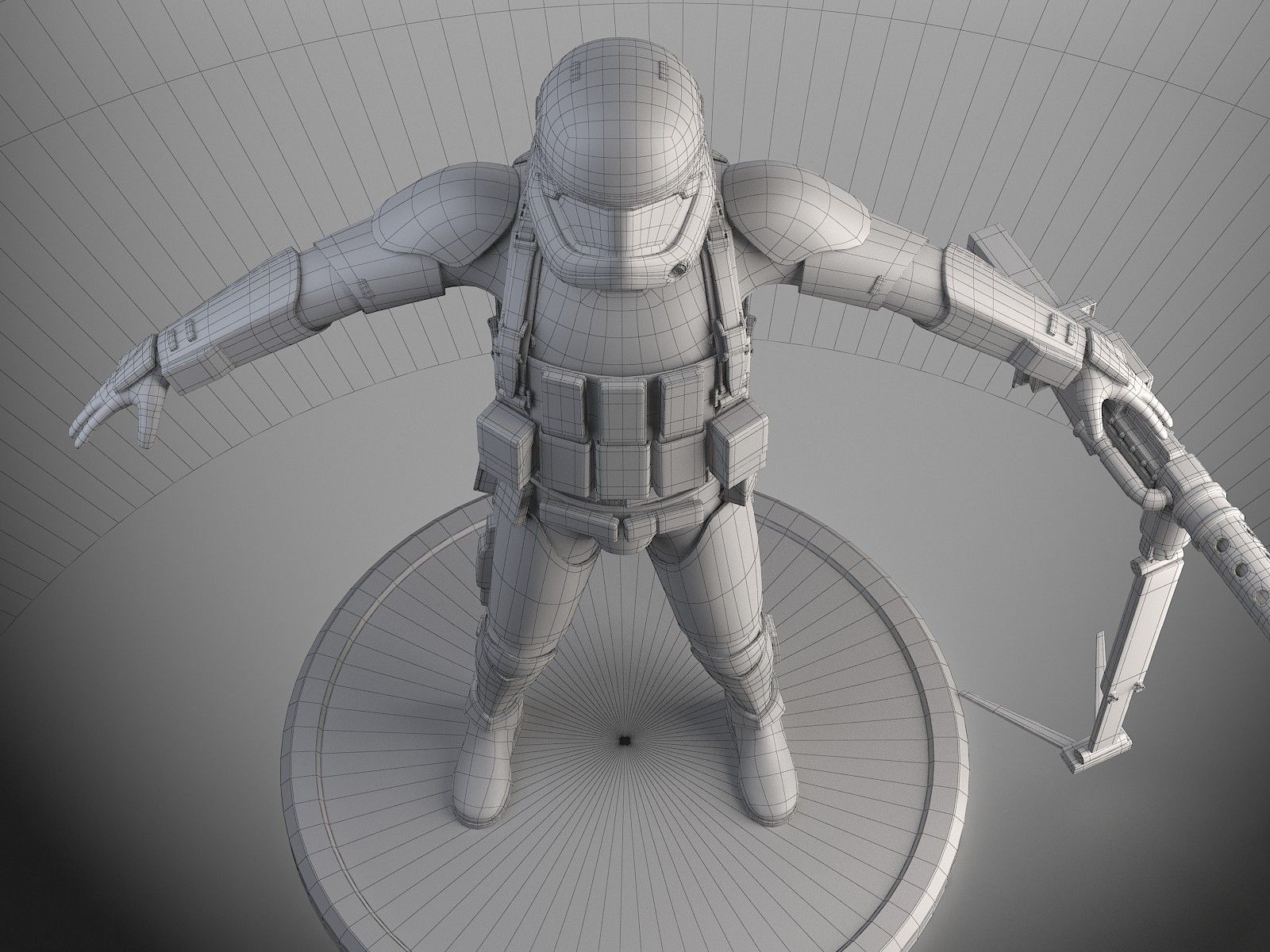 Star Wars First Order Stormtrooper Heavy 3D model_28