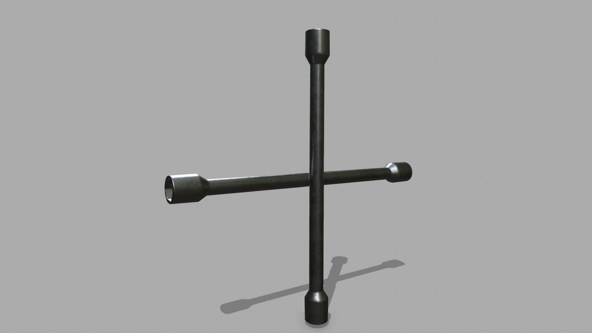 Lug Wrench Low-poly 3D model_12