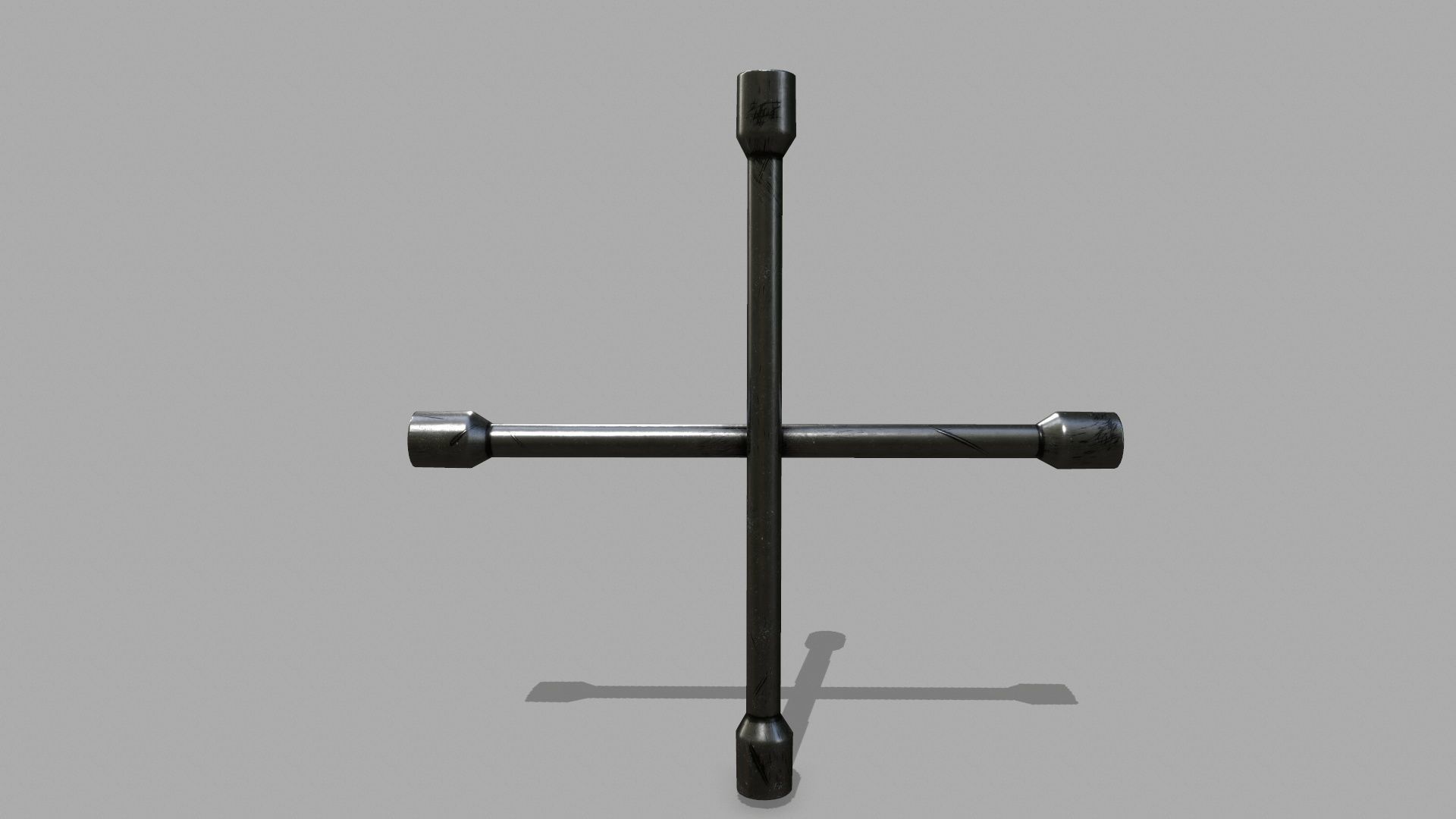 Lug Wrenc Low-poly 3D model_5