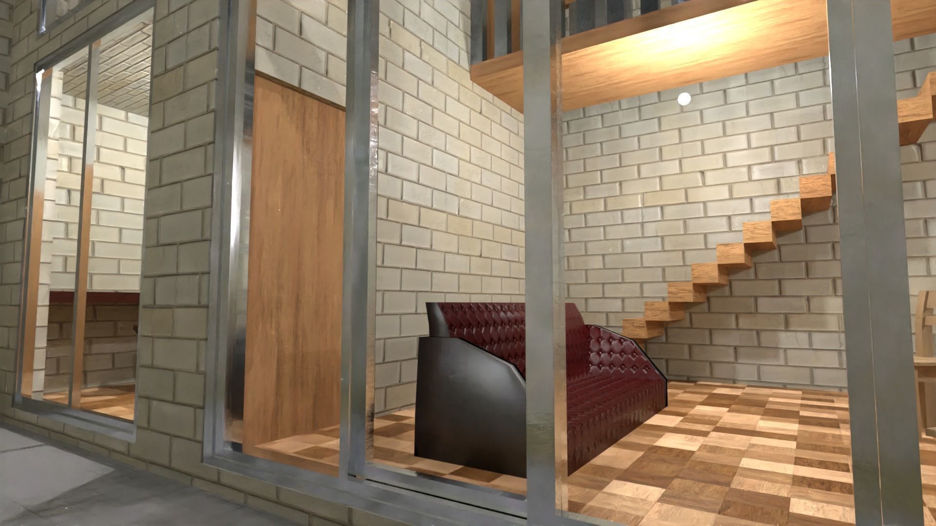 Casa De 2 Nivele 3D model_2