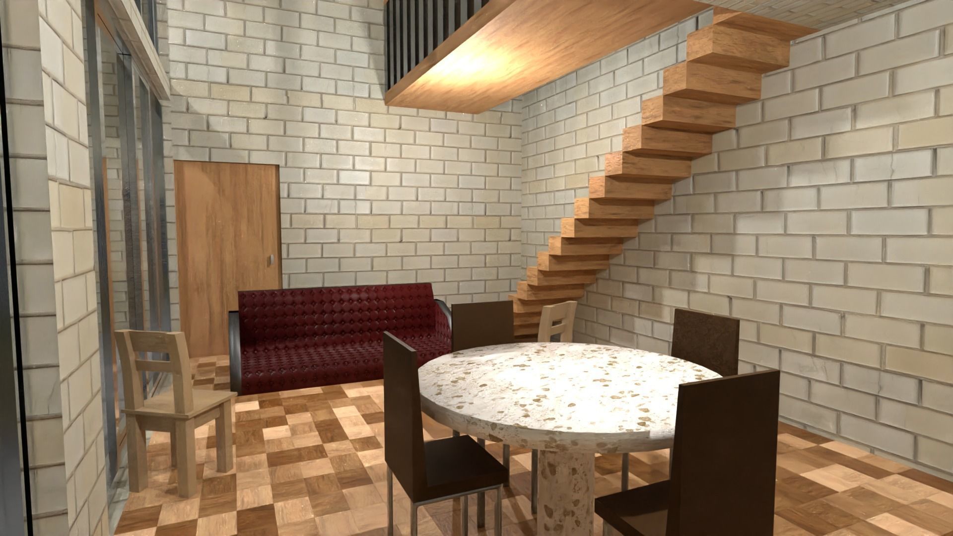 Casa De 2 Nivele 3D model_3