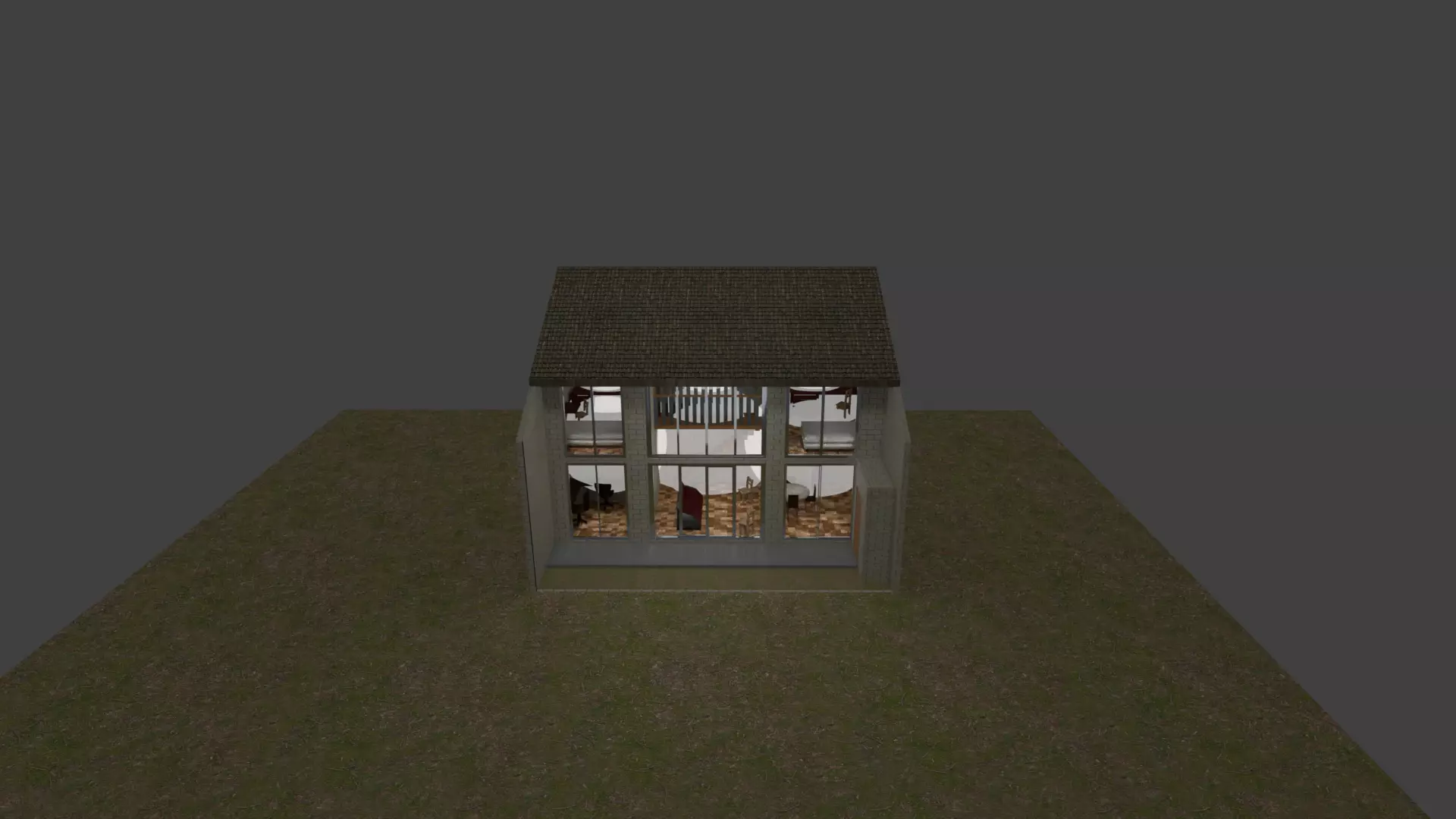 Casa De 2 Nivele 3D model_0