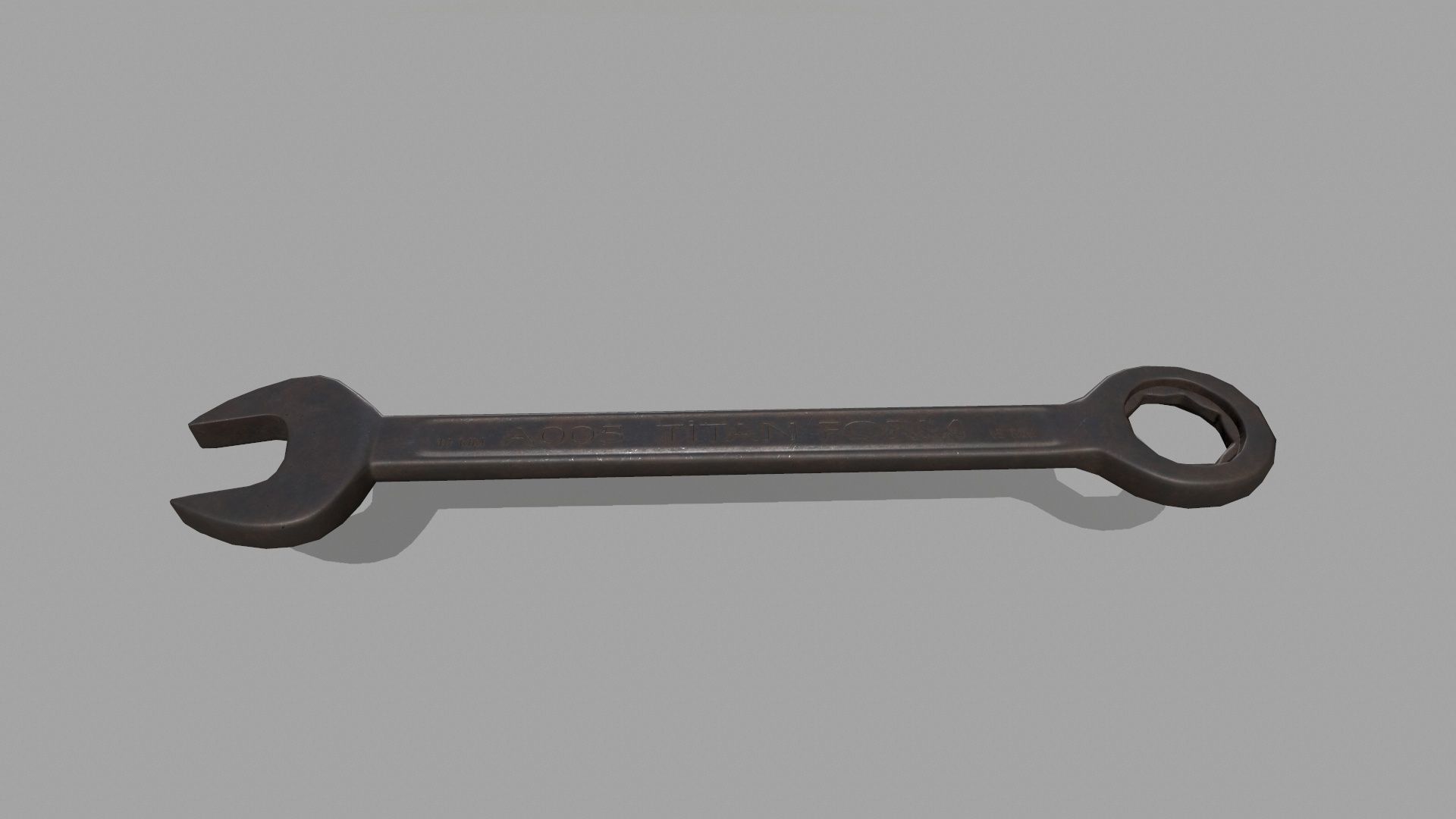 wrench set of wrenches Low-poly 3D model_3