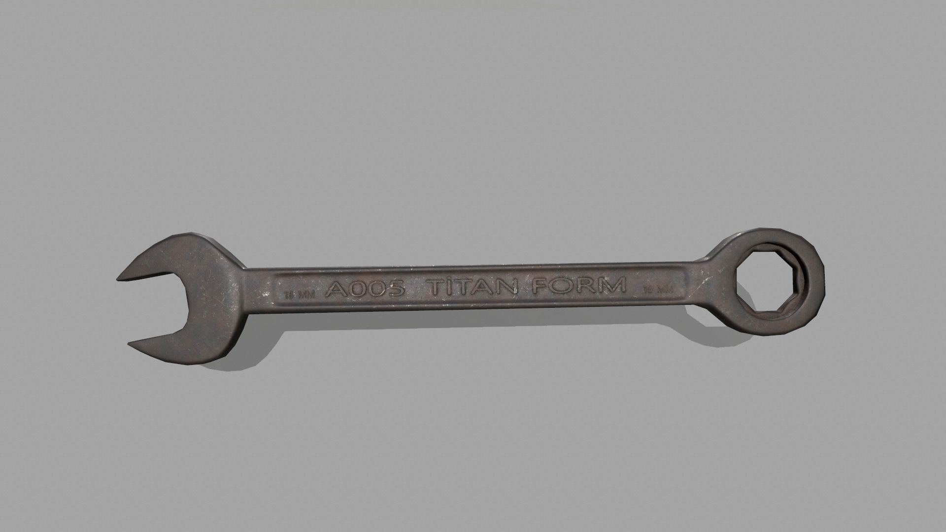 wrench set of wrenches Low-poly 3D model_4